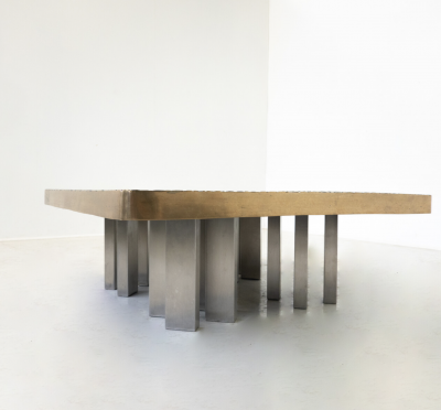 Mid Century Modern Coffee Table in Bronze Belgium