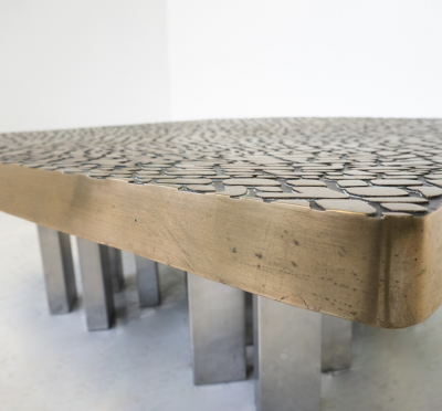 Mid Century Modern Coffee Table in Bronze Belgium