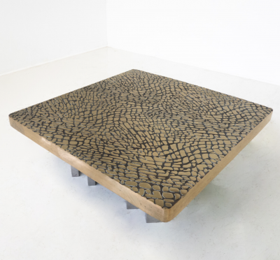 Mid Century Modern Coffee Table in Bronze Belgium