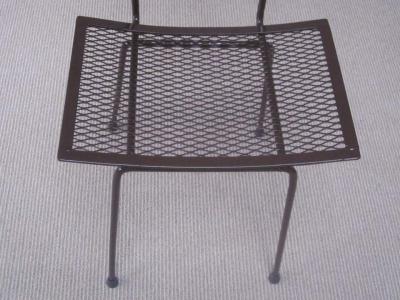 Mid Century Modern Craftsman Transparent Iron Desk Side Chair