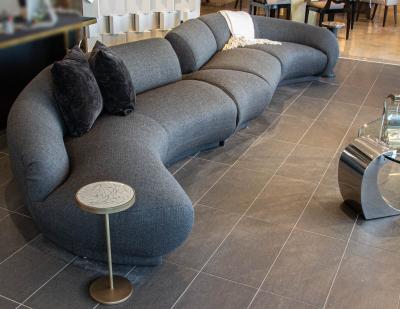 Mid Century Modern Curved Sectional Sofa 4 PC