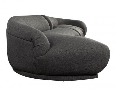Mid Century Modern Curved Sectional Sofa 4 PC