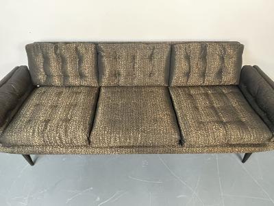 Mid Century Modern Curved Sofa Settee Adrian Pearsall Style Three Seater