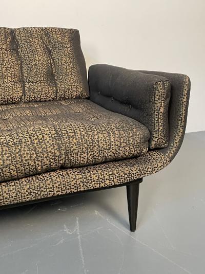 Mid Century Modern Curved Sofa Settee Adrian Pearsall Style Three Seater