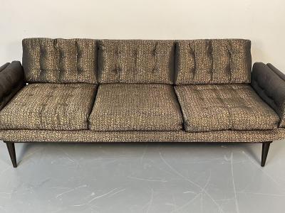 Mid Century Modern Curved Sofa Settee Adrian Pearsall Style Three Seater