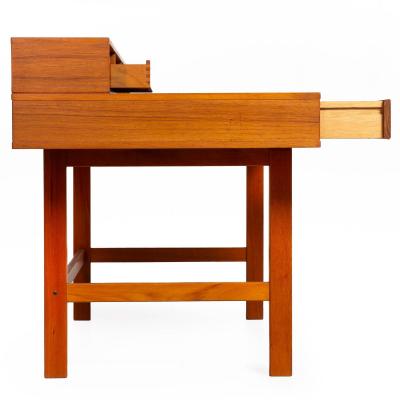 Mid Century Modern Danish Teakwood Desk by Peter Lovig Nielsen ca 1970s