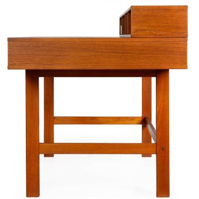Mid Century Modern Danish Teakwood Desk by Peter Lovig Nielsen ca 1970s