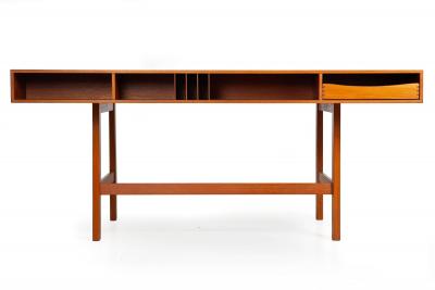 Mid Century Modern Danish Teakwood Desk by Peter Lovig Nielsen ca 1970s