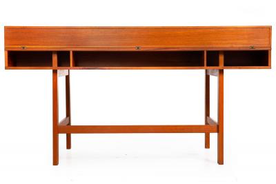 Mid Century Modern Danish Teakwood Desk by Peter Lovig Nielsen ca 1970s