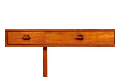 Mid Century Modern Danish Teakwood Desk by Peter Lovig Nielsen ca 1970s