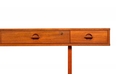 Mid Century Modern Danish Teakwood Desk by Peter Lovig Nielsen ca 1970s