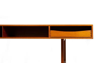 Mid Century Modern Danish Teakwood Desk by Peter Lovig Nielsen ca 1970s