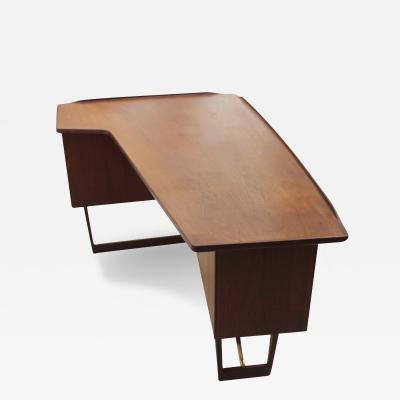 Mid Century Modern Designed by Arne Vodder Boomerang Desk