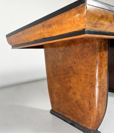 Mid Century Modern Desk Table by Borsani Wood Italy 1950s