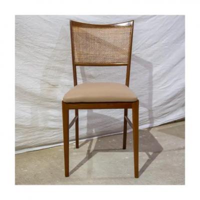 Mid Century Modern Dining Chairs in Hardwood and Cane Brazil 1960s