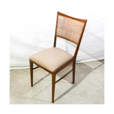 Mid Century Modern Dining Chairs in Hardwood and Cane Brazil 1960s
