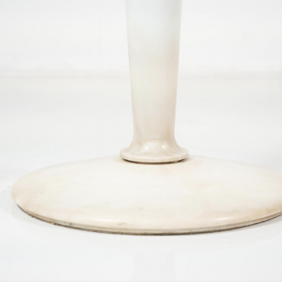 Mid Century Modern Dining Table Carrara Marble Bronze and Glass Italy 1950s