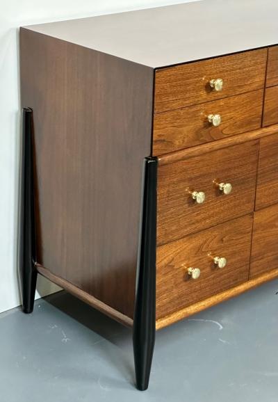 Mid Century Modern Dresser West Michigan Furniture Co Ebony Walnut Metz