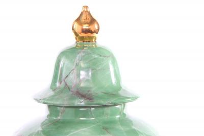 Mid Century Modern English Porcelain Covered Urns