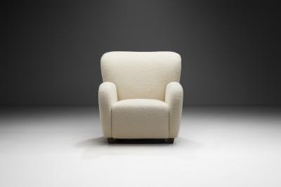 Mid Century Modern European Cabinetmaker Lounge Chair Europe 1950s