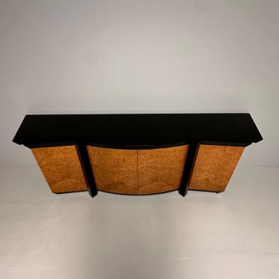 Mid Century Modern Eva Sideboard by Vladimir Kagan Birdseye Maple Lacquer 1983