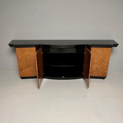 Mid Century Modern Eva Sideboard by Vladimir Kagan Birdseye Maple Lacquer 1983