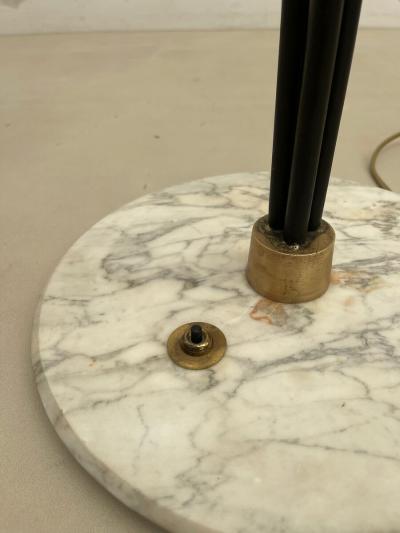 Mid Century Modern Floor Lamp in Plexiglass Marble
