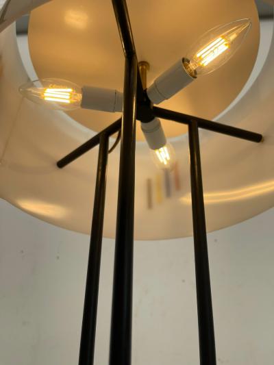 Mid Century Modern Floor Lamp in Plexiglass Marble