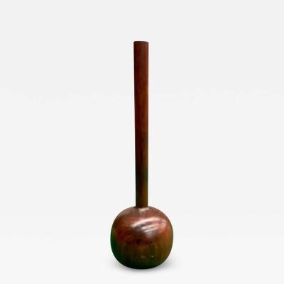 Mid Century Modern Flower Vase in Brazilian Hardwood