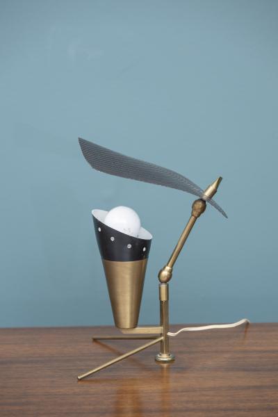 Mid Century Modern French Table Lamp