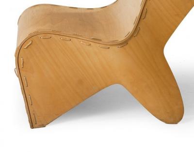 Mid Century Modern French ply chair