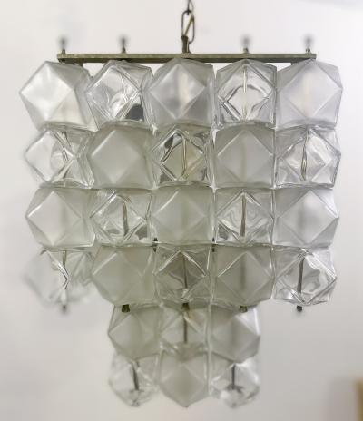 Mid Century Modern Glass Chandelier