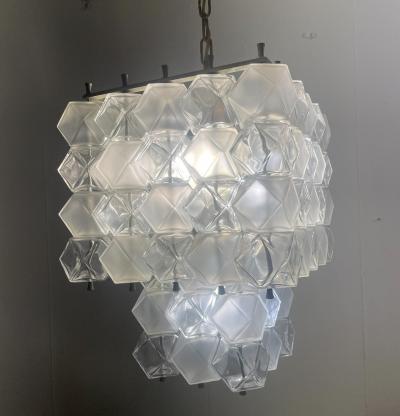Mid Century Modern Glass Chandelier
