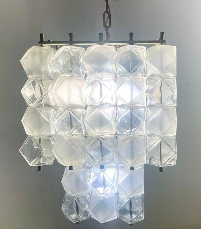 Mid Century Modern Glass Chandelier