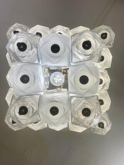 Mid Century Modern Glass Chandelier