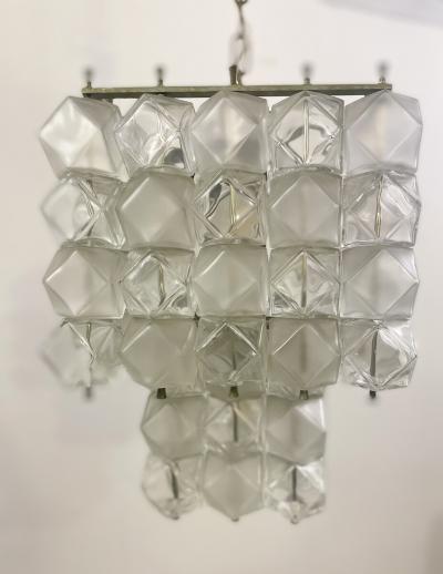 Mid Century Modern Glass Chandelier