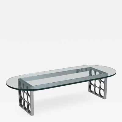 Mid Century Modern Glass Cocktail Table