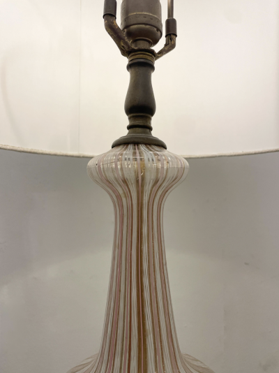 Mid Century Modern Glass Table Lamp