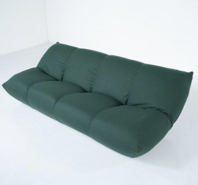 Mid Century Modern Green Papillon Sofa by Giovannetti Italy 1970s