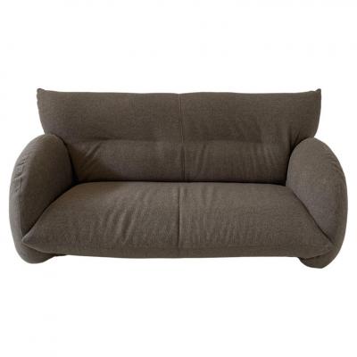 Mid Century Modern Grey Italian Two Seater Sofa