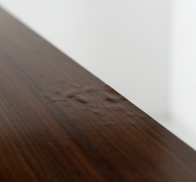 Mid Century Modern Highbord Wood and Wicker Italy