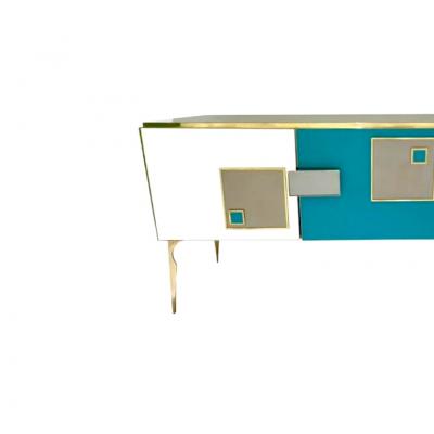 Mid Century Modern Italian Art Deco Style Sideboard Credenza Cabinet