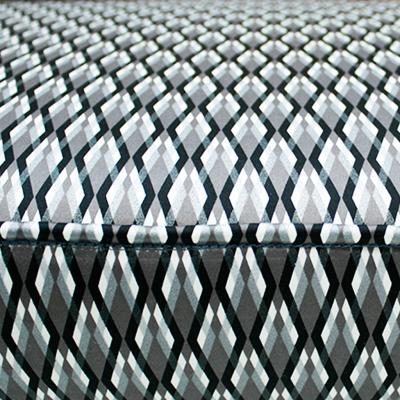 Mid Century Modern Italian Black Lacquered Iron Brass Footstool