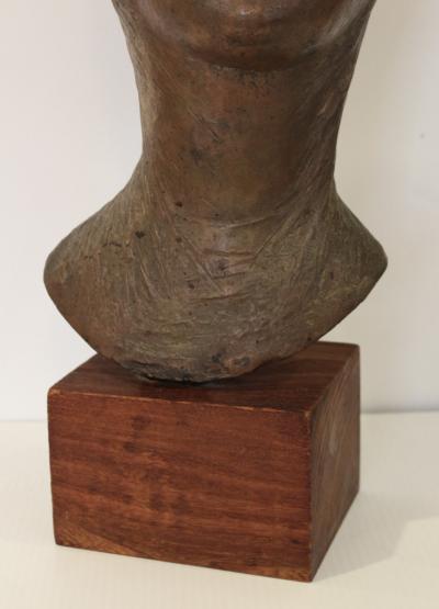 Mid Century Modern Italian Bronze Sculpture By Pino Conte