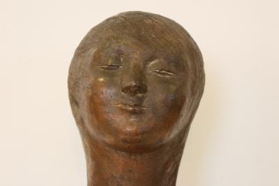 Mid Century Modern Italian Bronze Sculpture By Pino Conte