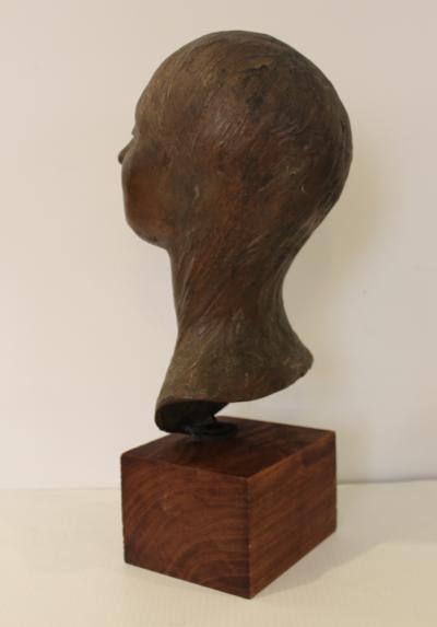 Mid Century Modern Italian Bronze Sculpture By Pino Conte