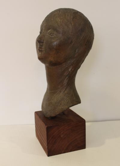 Mid Century Modern Italian Bronze Sculpture By Pino Conte