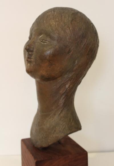 Mid Century Modern Italian Bronze Sculpture By Pino Conte