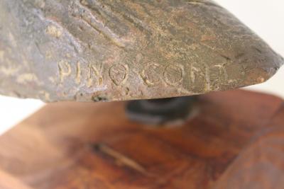 Mid Century Modern Italian Bronze Sculpture By Pino Conte