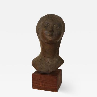 Mid Century Modern Italian Bronze Sculpture By Pino Conte